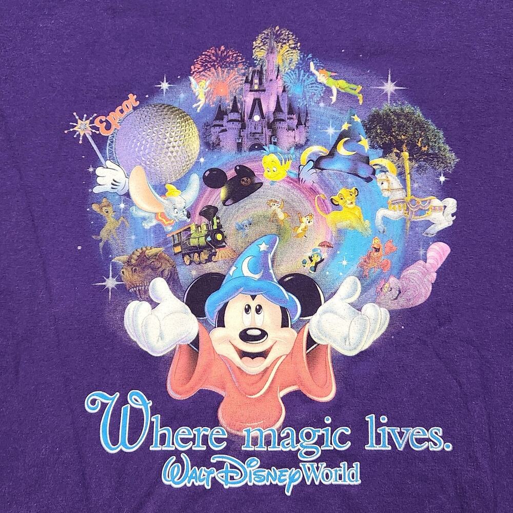 VTG Walt Disney World Shirt Mens Medium Where Magic Lives Parks Mickey Mouse - Picture 4 of 10